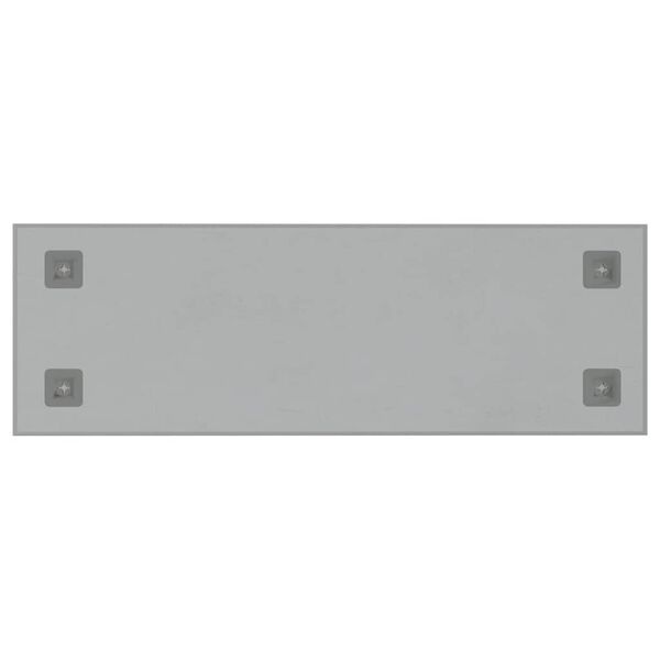 vidaXL Pizarra magn&eacute;tica de pared vidrio templado blanco 80x30 cm