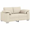 vidaXL Sof&aacute; de 2 Plazas Beige 160 cm Tejido mezcla de lino