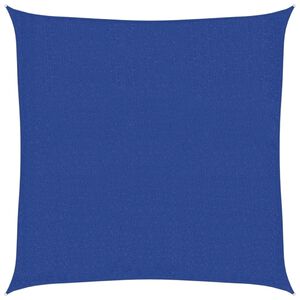 vidaXL Toldo de vela cuadrado HDPE azul 160 g/m&sup2; 3x3 m