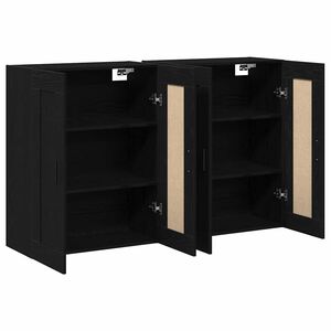 vidaXL Mueble de pared 2 pcs Roble artesanal 69,5 x 34 x 90 cm