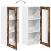 vidaXL Mueble colgante con puerta Roble ahumado 40 x 31 x 100 cm