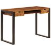 vidaXL Escritorio de madera maciza de acacia y acero 110x55x78 cm