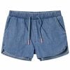 vidaXL Pantalones cortos infantiles azul vaquero 104