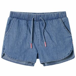 vidaXL Pantalones cortos infantiles azul vaquero 104