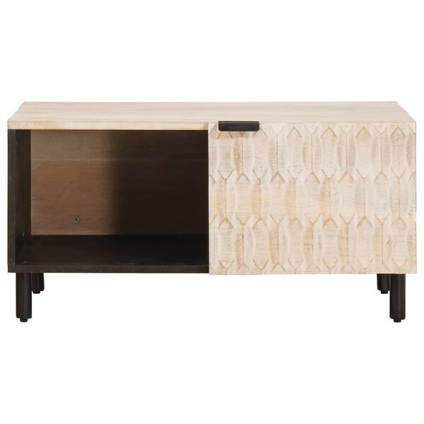 vidaXL Mesa de Caf&eacute; 80 x 50 x 40 cm Madera de mango maciza