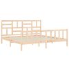 vidaXL Estructura de cama sin colch&oacute;n madera maciza de pino 200x200 cm