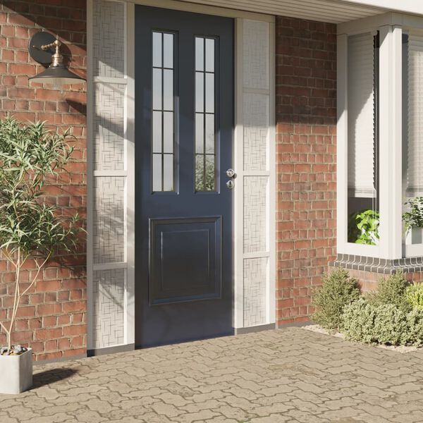 vidaXL L&aacute;mina de ventana esmerilada patr&oacute;n de estrella PVC 45x500 cm