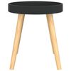 vidaXL Mesa auxiliar madera contrachapada y pino negro 38x38x40 cm