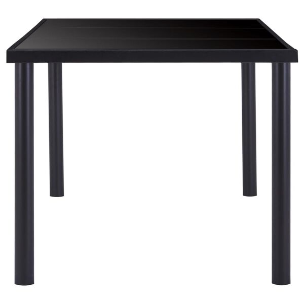vidaXL Juego de comedor 9 piezas cuero sint&eacute;tico negro