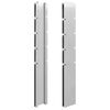 vidaXL Postes de valla 20 uds acero galvanizado plateado 140 cm