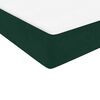 vidaXL Cama box spring con colch&oacute;n y LED terciopelo verde oscuro 90x210 cm