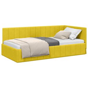 vidaXL Estructura de cama en esquina Amarillo 100 cm x 200 cm