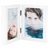 vidaXL Marco de foto collage plegable blanco 2x(13x18 cm)