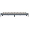 vidaXL Cama box spring sin colch&oacute;n gris oscuro terciopelo 140x220 cm