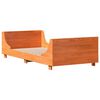vidaXL Estructura de cama sin colchón madera maciza marrón 75x190 cm