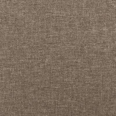 vidaXL Estructura de cama tela gris taupe 120x190 cm
