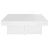 vidaXL Mesa de centro madera contrachapada blanco 90x90x28 cm