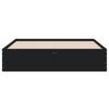 vidaXL Cama con cajones madera de ingenier&iacute;a negro 140x190 cm