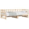 vidaXL Sof&aacute; cama extra&iacute;ble madera maciza de pino 2x(90x200) cm