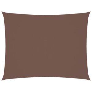 vidaXL Toldo de vela rectangular tela Oxford marr&oacute;n 4x6 m