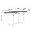 vidaXL Juego comedor de jard&iacute;n 5 pzas madera maciza acacia y textileno