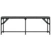 vidaXL Banco de comedor acero y tela gris oscuro 124x32x45 cm