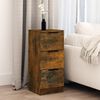 vidaXL Aparador madera contrachapada color roble ahumado 30x30x70 cm