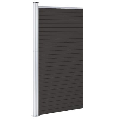 vidaXL Panel de valla WPC negro 95x186 cm