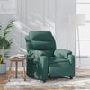 vidaXL Sill&oacute;n reclinable el&eacute;ctrico tela verde oscuro