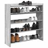 vidaXL Mueble zapatero madera contrachapada gris sonoma 80x25x81 cm
