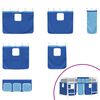 vidaXL Estructura de Cama Alta para Ni&ntilde;os con Cortinas y azul