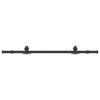 vidaXL Kit de herrajes para puertas correderas acero negro 152,5 cm
