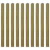 vidaXL Valla de jard&iacute;n de listones 10 piezas madera 120 cm