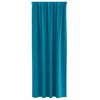 vidaXL Cortinas Opacas con Anillas 2 pcs Tuquesa 225 x 140 cm