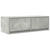 vidaXL Muebles de TV 2uds madera ingenier&iacute;a gris hormig&oacute;n 80x31x25,5cm