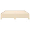 vidaXL Estructura de cama con somier tela color crema 160x200 cm