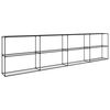 vidaXL Soporte para plantas de 3 niveles Negro 400 x 32 x 104 cm Acero