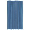 vidaXL Cortinas de gasa con bolsillos para varillas 2 uds. azul real