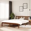 vidaXL Estructura cama sin colchón madera maciza marrón miel 140x190cm