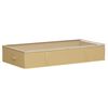 vidaXL Caja de almacenamiento con ventana superior transparente Crema
