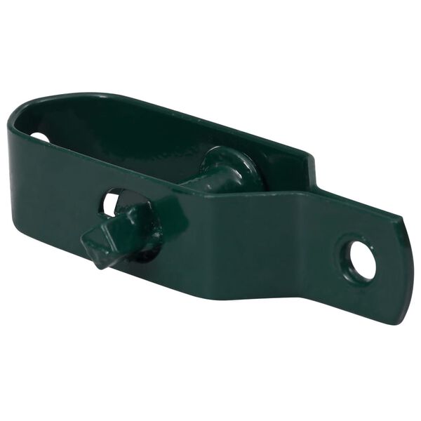 vidaXL Tensores de alambre para valla 250 uds acero verde 90 mm