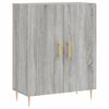 vidaXL Aparador de madera de ingenier&iacute;a gris Sonoma 69,5x34x90 cm