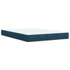 vidaXL Cama box spring con colch&oacute;n terciopelo azul 140x190 cm