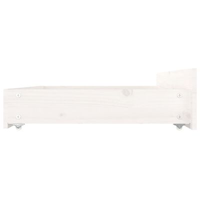 vidaXL Estructura de cama con cajones blanco 180x200 cm