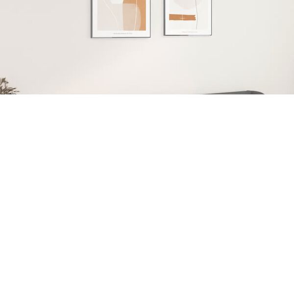 vidaXL Cabecero de cuero sint&eacute;tico gris 203x23x78/88 cm