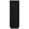 vidaXL Estantería/divisor de espacios madera pino negro 80x35x103 cm