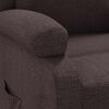 vidaXL Sill&oacute;n reclinable de tela marr&oacute;n oscuro