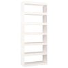 vidaXL Estanter&iacute;a/divisor espacios madera pino blanco 80x30x199,5 cm