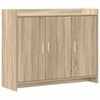vidaXL Aparador Roble Sonoma 98,5 x 33 x 80 cm Madera de ingenier&iacute;a