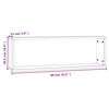 vidaXL Estante c&uacute;bico de pared 4 uds madera roble ahumado 80x15x26,5cm